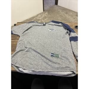 Seattle Seahawks Shirt Medium Long Sleeve Grey Team Apparel NFL